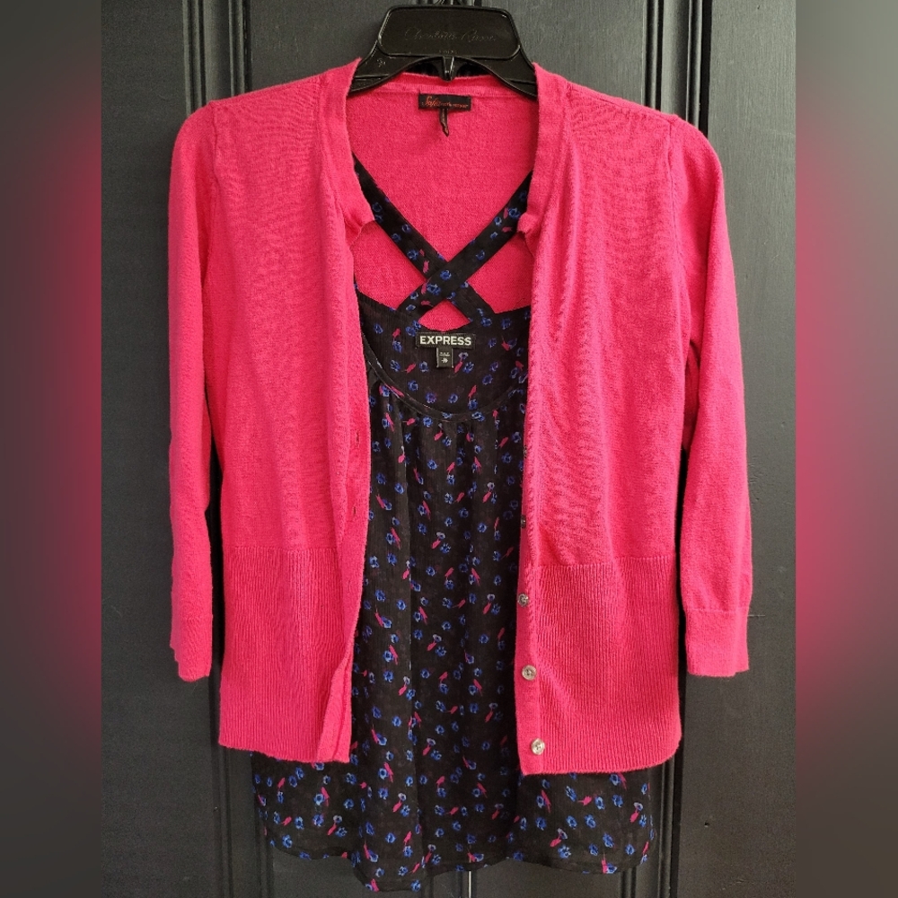 Express tank and cardigan bundle set